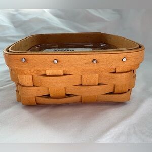 NWOT Longaberger Stuck on You Basket with Weighted Lid and Protector